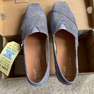 TOMS Classic Slate Blue Washed Twill